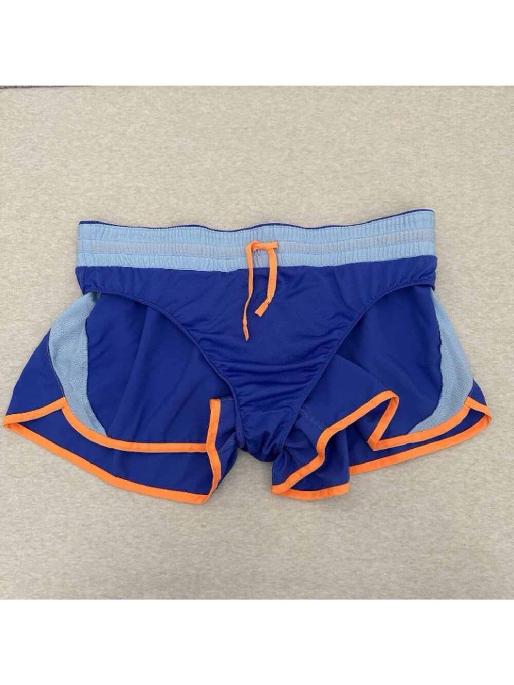 Nike Dri-Fit Running Shorts Women's Size XL Blue Hight Rise Polyester Athletic - Picture 7 of 11